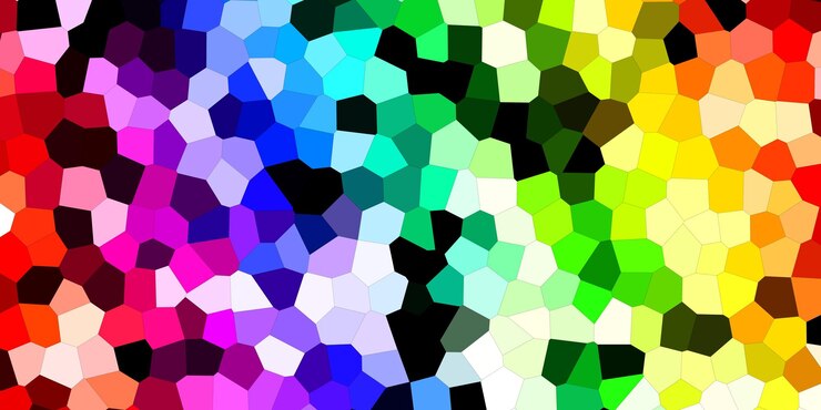 Foto el patrón del mosaico es la textura multicolor del mosaico del caleidoscopio