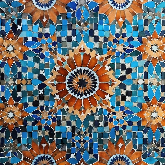 patrón de mosaico intrincado