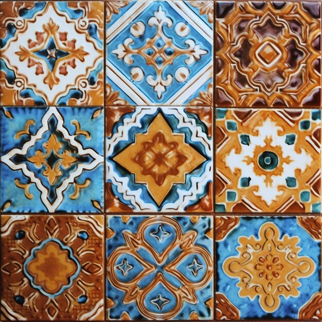 patrón de mosaico intrincado