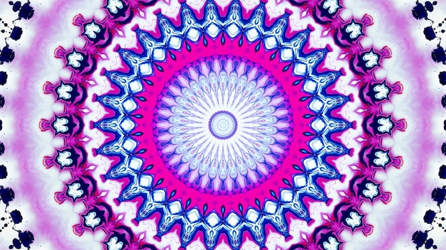 patrón de motivo de mandala de diseño de círculo simétrico