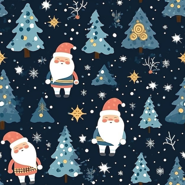 El patrón de Navidad de Papá Noel