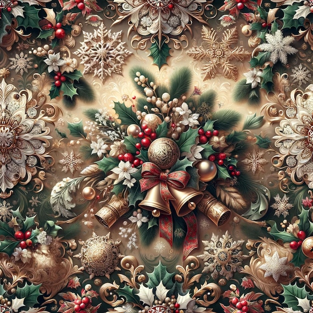 El patrón navideño representa el espíritu festivo y la alegría de la temporada navideña