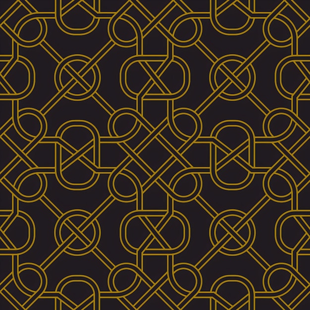 Patrón de nudo de oro geométrico