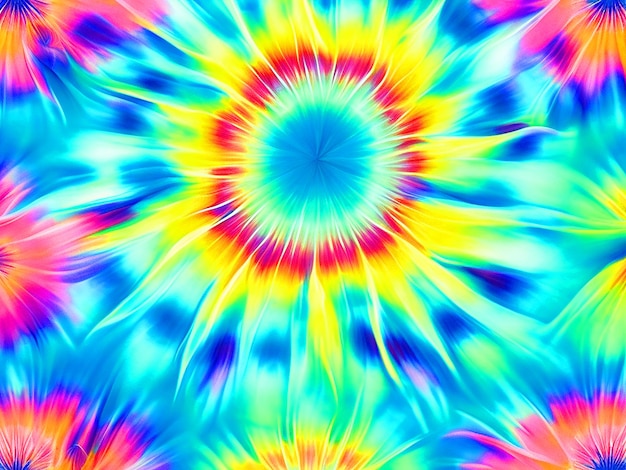 Patrón de ojos atados visualmente impresionante para un papel pintado con tema de verano Use una paleta de colores vibrantes