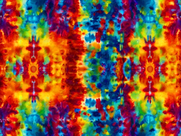 Un patrón de ojos atados visualmente impresionante para un papel tapiz de tema de verano Utilice una paleta de colores vibrantes