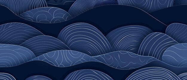 El patrón de onda de zafiro índigo es el vector mínimo de ilustración 132