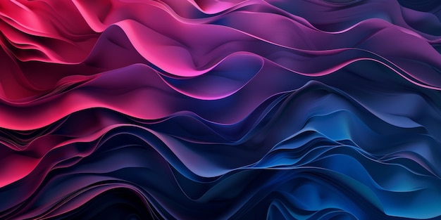 Un patrón de ondas coloridas con fondo de colores azules y rojos