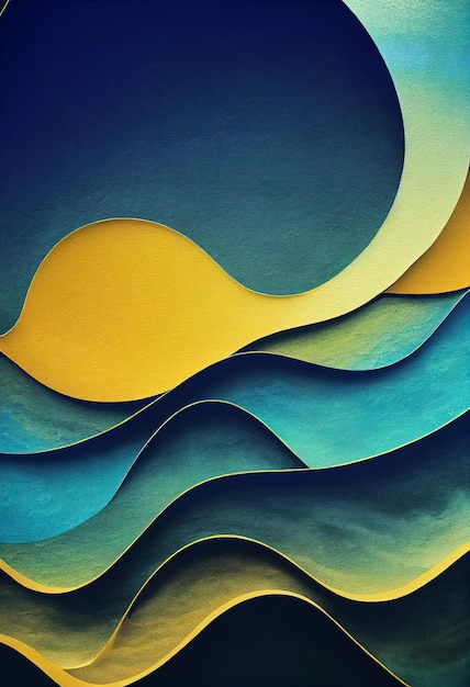 Patrón de ondas con textura profunda abstracta