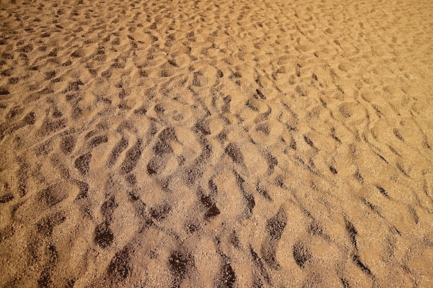 Patrón de la ondulación de la arena en la duna de arena de Siloli, Bolivia