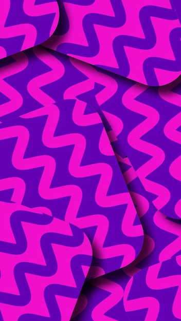 Patrón ondulado geométrico con magenta púrpura moderna elegante textura animada líneas de neón de alta calidad