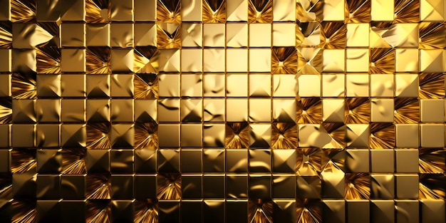 Patrón de oro de pintura de pared 3D