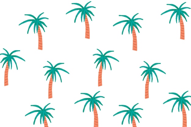 El patrón de la palmera png de fondo transparente