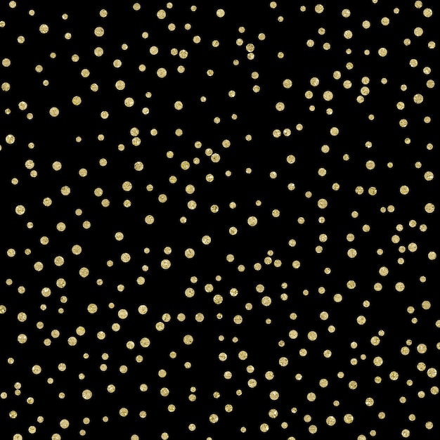 Patrón de papel digital negro y dorado