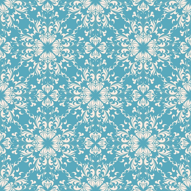 Patrón de papel pintado vintage sin costuras