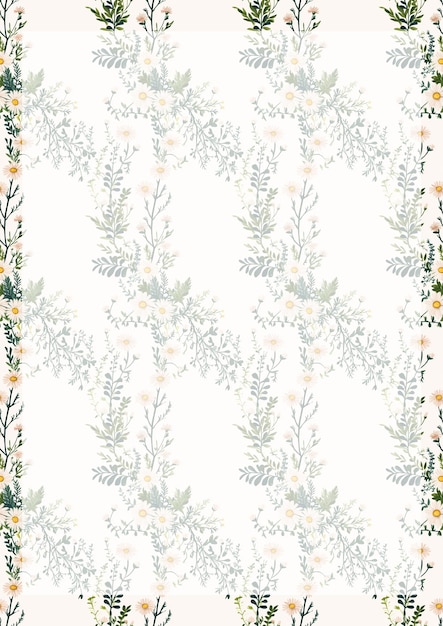 Patrón de papel tapiz floral
