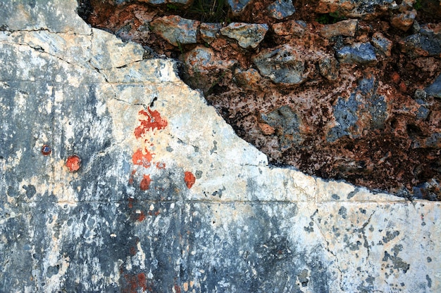 Patrón de pared de ladrillos antiguos Muro de piedra medieval Textura de fondo