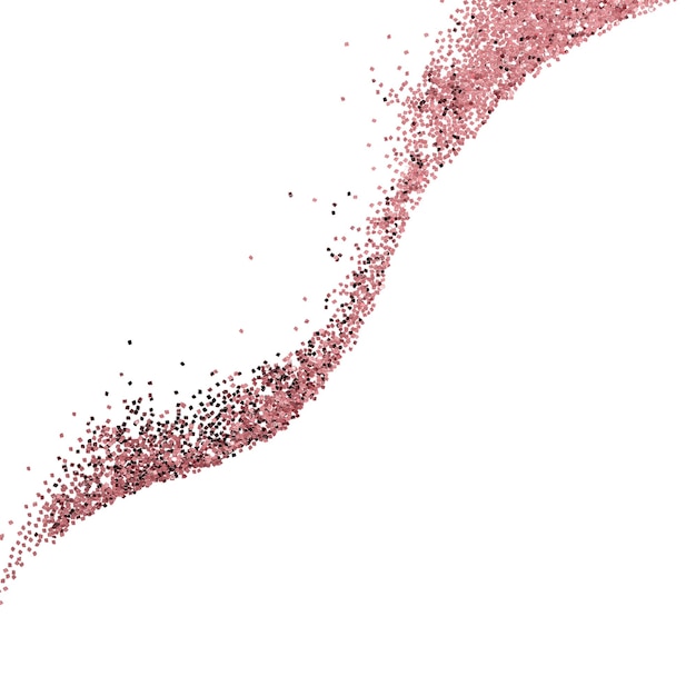 Patrón de partículas rojas polvorientas fondo transparente png