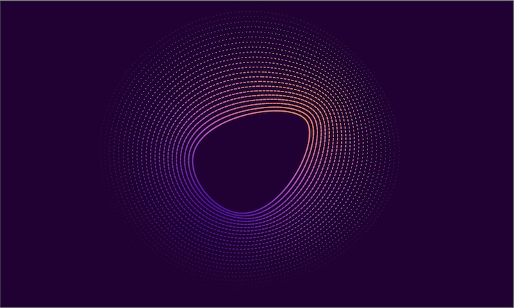 Foto patrón de puntos geométricos abstractos en colores gradientes