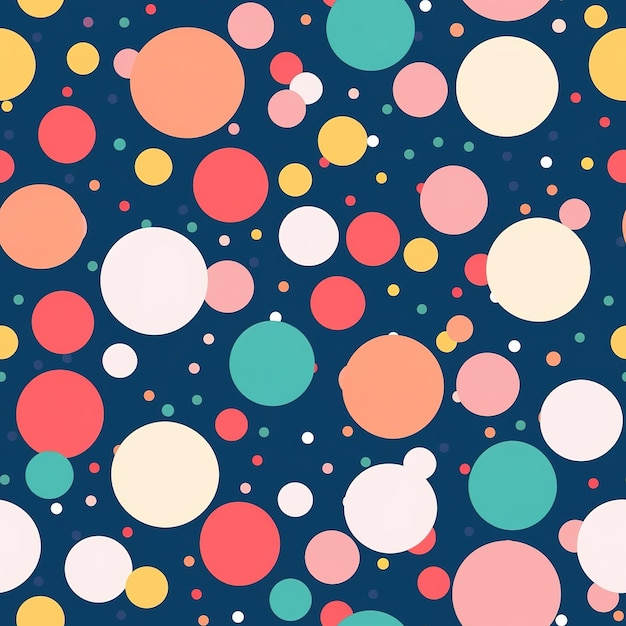 patrón de puntos polka en color pastel