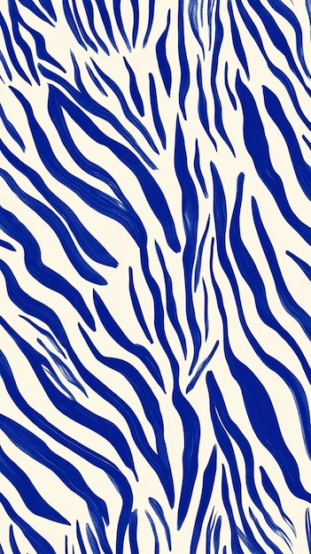 El patrón de las rayas azules de la cebra
