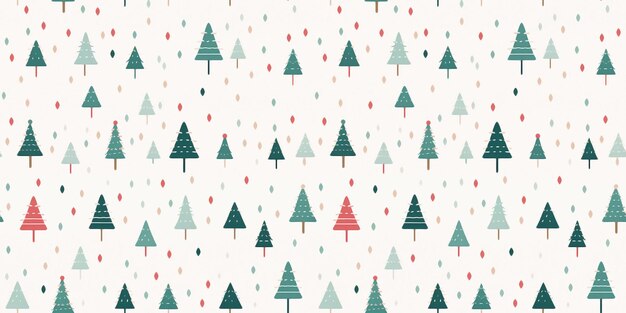 Patrón de repetición sin costuras de Navidad con motivos minimalistas Diseño de azulejos de Navidad para vacaciones