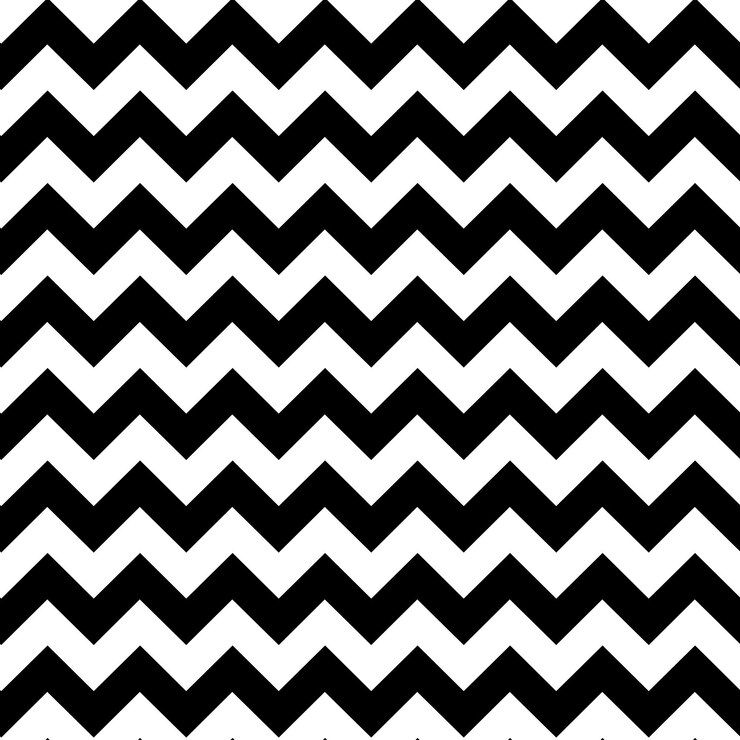 Foto patrón de repetición denso en zigzag sin costuras geométrico negro y blanco