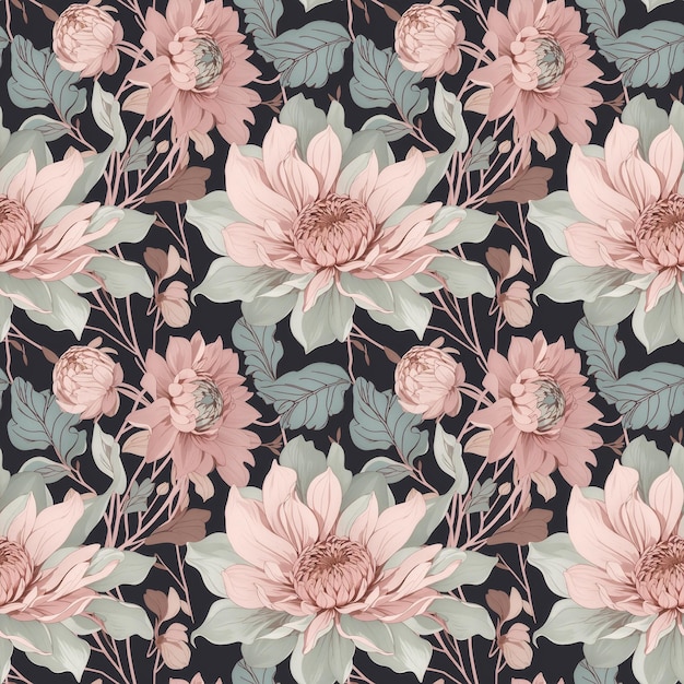patrón de repetición floral colorido sin costuras para embalaje textil papel de envolver libro de papel tapiz