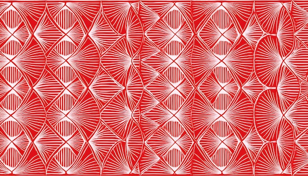un patrón rojo y blanco con un diseño en forma de corazón