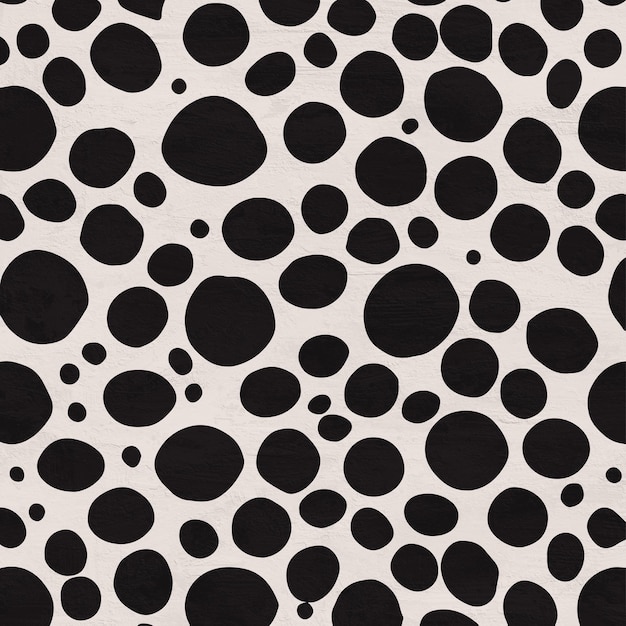 Patrón rústico minimalista de formas abstractas negras