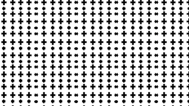 Patrón de signo más en blanco y negro