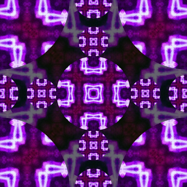 Foto patrón simétrico abstracto sin costuras textura de caleidoscopio