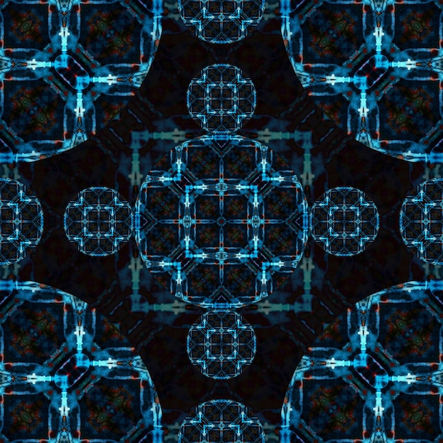 Patrón simétrico abstracto sin costuras textura de caleidoscopio