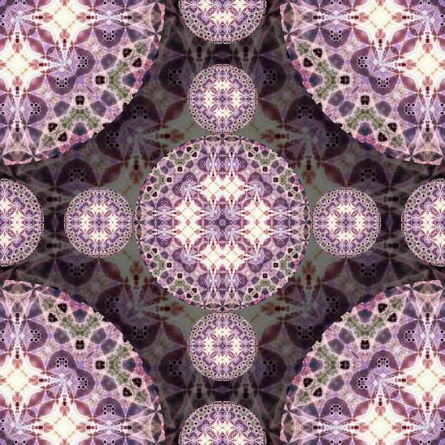 Patrón simétrico abstracto sin costuras