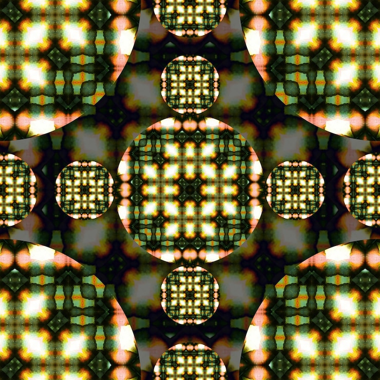Foto patrón simétrico abstracto sin costuras