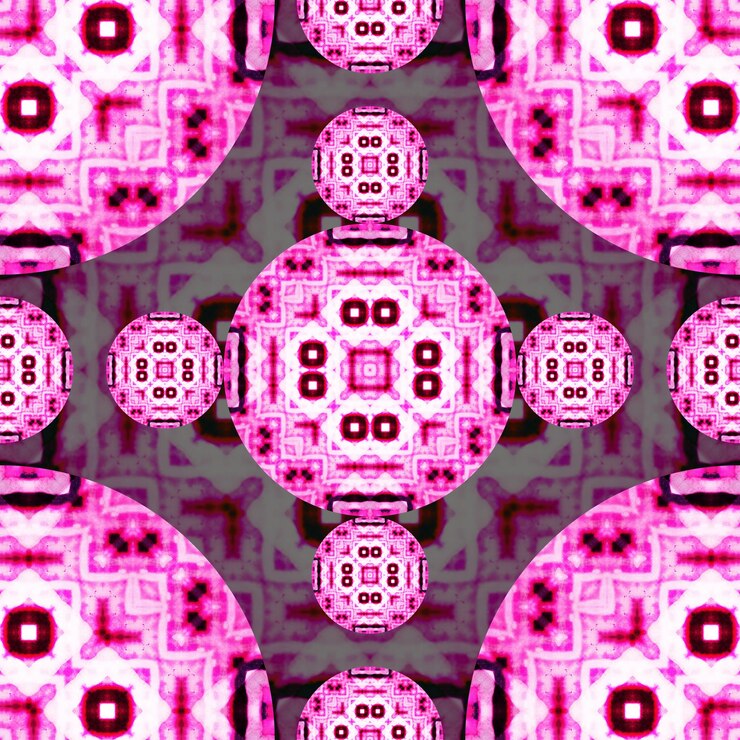 Foto patrón simétrico abstracto sin costuras