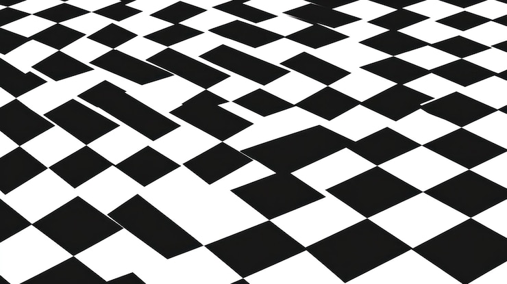 Foto patrón de tablero de ajedrez abstracto