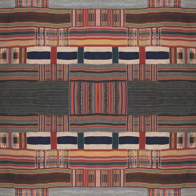Patrón de tela egipcia Arte de línea abstracta para el antiguo Egipto Vector textil egipcio