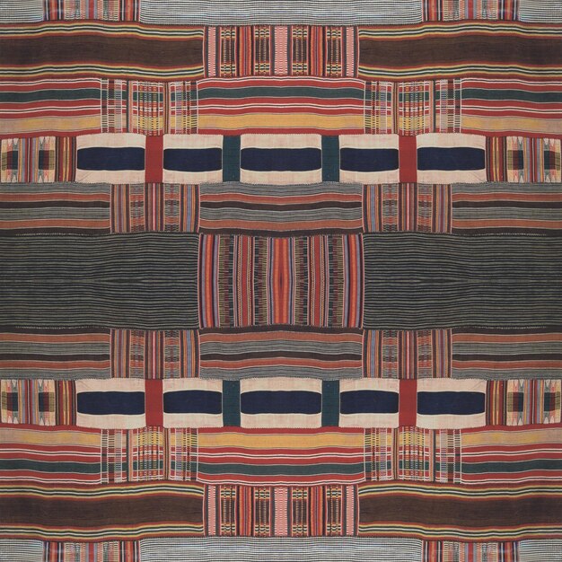 Patrón de tela egipcia Arte de línea abstracta para el antiguo Egipto Vector textil egipcio