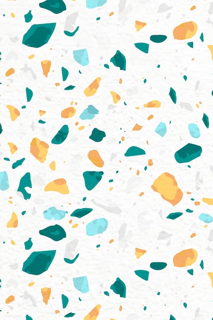 Patrón de terrazo png estético fondo transparente diseño abstractamente colorido