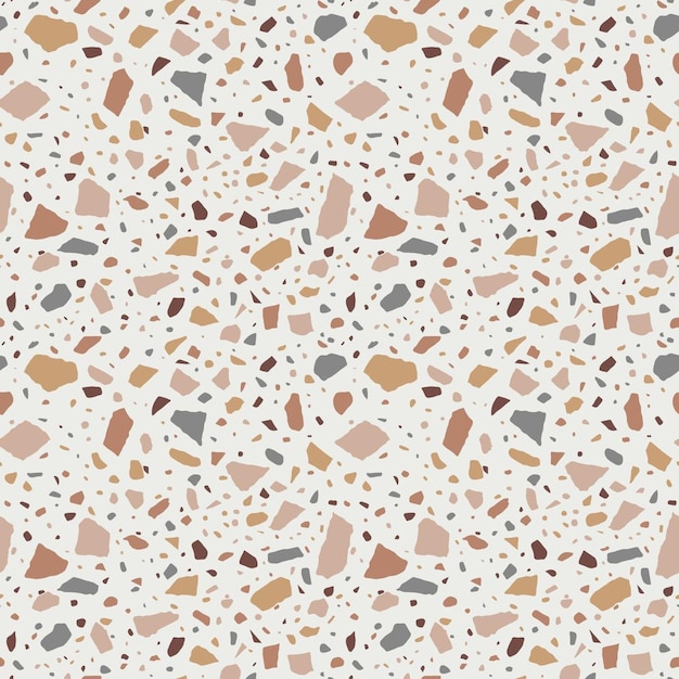 Patrón de terrazo vector transparente fondo de terrazo