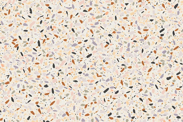 Patrón terrazzo sin costuras Fondo abstracto hecho de piedras naturales