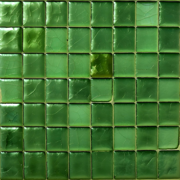 Foto patrón de textura perfecta de azulejos verdes