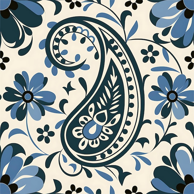 Patrón tradicional oriental sin costuras de paisley fondo de flores vintage fondo de ornamento decorativo para tela papel de envoltura textil tarjeta de invitación papel tapiz diseño web