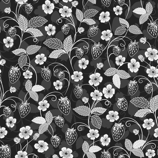 patrón transparente floral flor hojas ilustración doodle naturaleza animal para papel tapiz invitación de boda papel de regalo