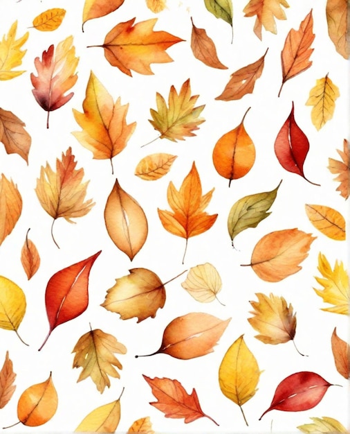 patrón transparente de fondo de otoño