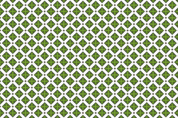 Patrón transparente verde y blanco con un diseño geométrico.