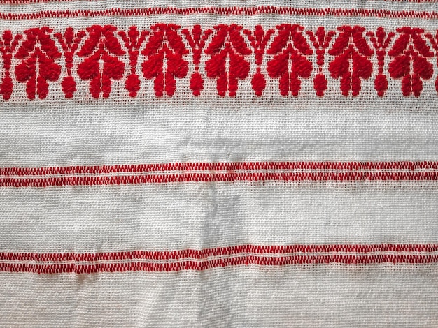 Foto patrón tribal assamese gamusa o gamosa del noreste de la india utilizado para el diseño textil en bihu