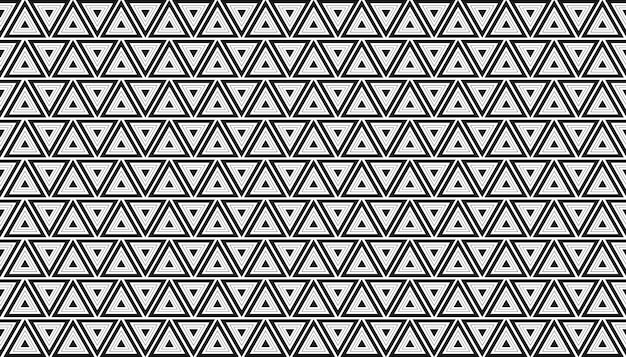 Patrón tribal para fines textiles en blanco y negro