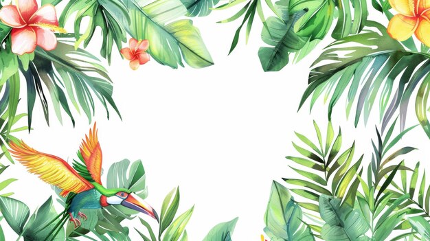 Foto patrón tropical sin costuras con rombo y flores de pájaro del paraíso fondo moderno