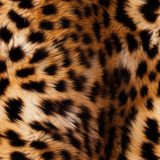 El patrón único en un trozo de piel de un guepardo.